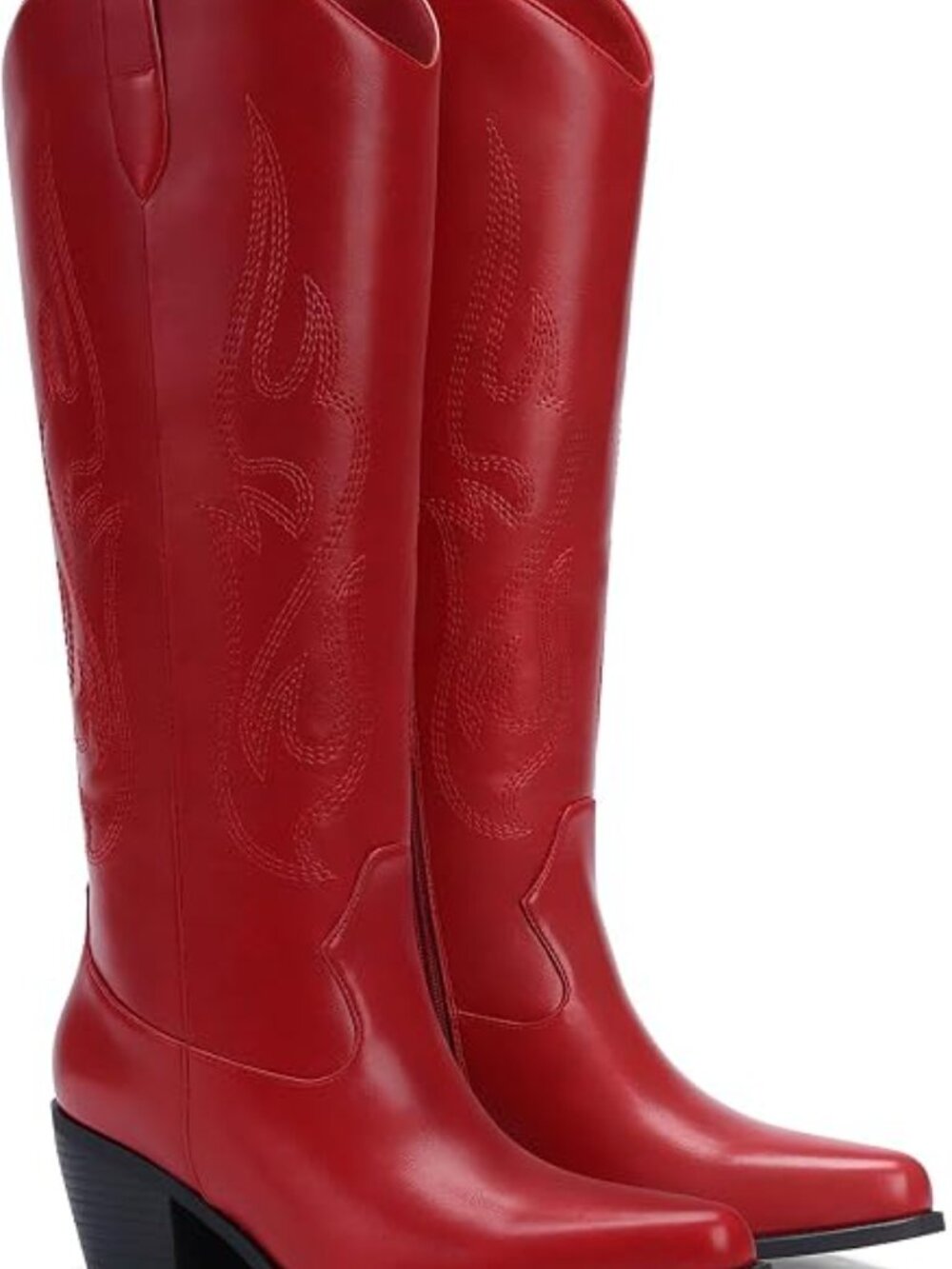Cowboy Boots for Women - Knee High Wide Calf Cowgirl Boots - Picture 5 of 5